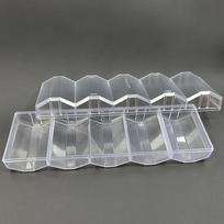 Portable 100 Chips Poker Chip Tray Box W/ Lid For Casino Game 24 X 8 X 5cm balta