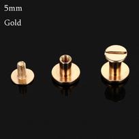 10 pcs 5/6.5/8mm Luggage Craft Clothes/Bag/Shoes Brass Nail Solid Nail Bolt Leather Craft Round Head Screws Strap Rivets Screw