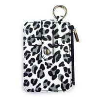 Leopard Print Credit Cards Holder Slim Women's Short Wallet Wear-resistant Waist Bag  Outdoor balta