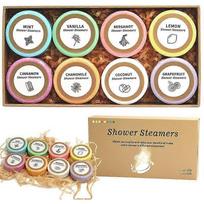 8Pcs Aromatherapy Shower Bombs With Natural Essential Oils, Women Birthday Gifts, Home SPA Car Care Bath Bombs Relaxing Natural Essential Oils for Tha 1 set