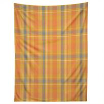 FALL TIME PLAID tapestry 75x100 juoda
