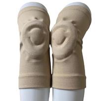 Invisible Anti Slip Silicone Knee Pads Shock Absorption Protective Gear for Figure Skating Pole Dance Modern Dance and Fitness (khaki,S) chaki