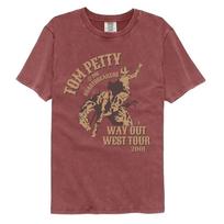 Tom Petty Wow Tour plytų spalvos komforto marškinėliai su muzikos motyvais 140