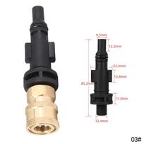 Slėgio plovimo kištukas adapteris G1/4  greito atjungimo jungties antgalis, skirtas Karcher LAVOR Black Decker Bosch Parkside valymo mašinai