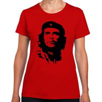 Che Guevara Cult Icon Revolution Stencil Portrait Lady Women Girlie T-Shirt Mens Womens Tees Top S