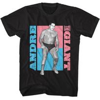Andre The Giant Pastel Colorblock Unisex T-Shirt Graphic Tee S