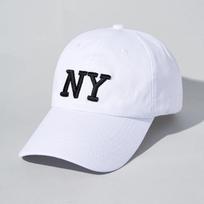 Paprastas NY Siuvinėtas Beisbolo Kepuraitė Madingas Vienspalvis Unisex Tėčio Kepuraitė Lengvas Reguliuojamas Apsaugos Nuo Saulės Kepurės Moterims Vyrams Adjustable balta