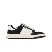 Saint Laurent Sl/61 Sneakers In Grained Leather White And Black EU 39.5