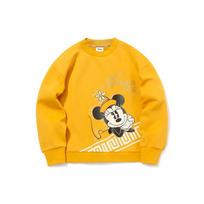 Li-Ning X Disney Co-Branded Sports Fashion Series Cartoon Print Loose Sweatshirt Women Tops Mineral-Yellow AWDQ584-4 XXL