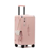 28 colių daugiafunkcis moteriškas kelioninis lagaminas su įkrovimo prievadu ir didelės talpos 20-inch Four-Wheel Carry-On