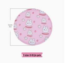 Pet Cooling Gel Pad with Newcomer Discount: Round Cartoon Ice Mat for Cats and Dogs