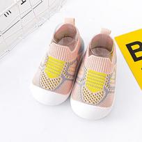Baby First Walker Shoes: Non-Slip, Breathable Mesh, Soft Sole Slip-On for Toddlers Aged 1-3 (Spring/Summer). Size 23: 16.5cm sole (16cm inner) rožinė