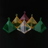 Pieces of 6 Pyramid Shape Balloon Weights Set up Props Gift Box Wedding Decor Kits įvairiaspalvis