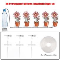 Greenhouse Garden Drip Irrigation Kit Hose Adjustable Plant Watering System Potted Plant Watering Device with Regulating Valve
