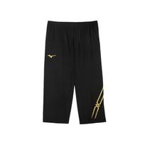 Mizuno Lengvos kvėpuojančios patogios sportinės paprastos universaliai madingos treniruočių kelnės trijų ketvirčių šortai Unisex šortai Juodi P2CF41Z109 S