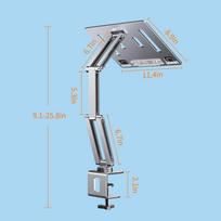 Oatsbasf Tablet Holder Stand Hightening Support for iPad Pad Laptop Stand 360° Rotatable Reading Stand Holder Long Arm Desktop