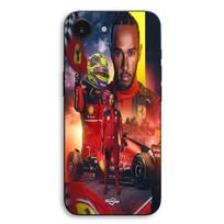 Case For iPhone 17th Lewis Hamilton Scuderia Ferrari F1 official Maniacase juoda