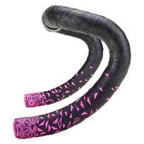 Supacaz Super Sticky Kush Bar Tape Star Fade Neon Pink Pink Star Plugz - - +