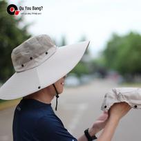 Detachable Ultra Wide Brim Sun Visor Hat