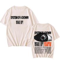 Streetwear System of a Down Singer Band T Shirt Men Women Rap Tee Short Sleeve Summer Top Toxicity Music Album Cover Rock S įvairiaspalvis
