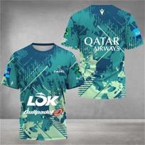Sports Style Short-sleeve T-shirt with LOK & Bullpadel Logos Comfortable Breathable for Daily & Sports Wear M