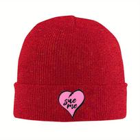 Sabrina Carpenter Sue Me Heart Knitted Hat Beanies Autumn Winter Hats Warm Acrylic Street Music Album Cap for Unisex Women  Gifts