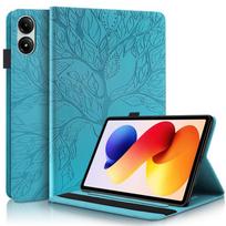 Funda for Redmi Pad 2 Pro 2025 Cover Embossed Tree Flip Wallet Stand Coque for Xiaomi Redmi Pad 2 Pro 12.1 Inch Tablet Case For Redmi Pad 2 Pro mėlyna