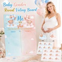 Gender Reveal Voting Board Baby Shower Game Boy or Girl He or She Baby Shower Party Decoration Interactive Activity Set One Size