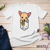 Pocket Dog Chihuahua Chiwawa Hanukkah Pajamas Chanukah PJs Unisex T-Shirt Mens Womens Tees Top S