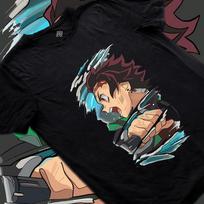 Tanjiro Kamado Tee Water Breathing Demon Slayer Anime Shirt 3XL