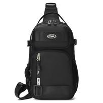 Waterproof Multi-Pocket Sling Bag for Men Anti-Theft Chest Bag with Port Casual Sports Crossbody Bag for Hiking Travel Outdoor
