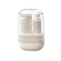 Portable Travel Toothbrush Cup Plastic Mouthwash Cup Toothpaste Toothbrush Organizer  for Daily Use balta