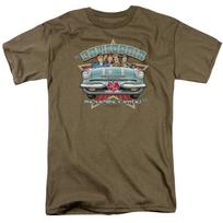I Love Lucy California Here We Come T Shirt Mens Licensed Classic Safari Green M