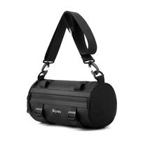 High Quality Men Sports Gym Shoulder Bag Drum Crossbody Bag Nyl Male Travel Bucket Handbag Man Messenger Bag Bolsos juoda