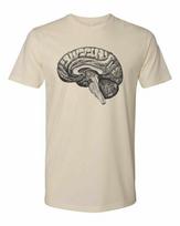 Cottage Cult Clothing Tee T Shirt Cotton Medical Anatomy Victorian Art Brain #3 XL