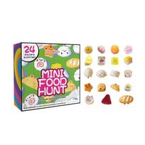 Mini Food Squishies Toys - 24 Pack Soft Kawaii Fast Food Squeeze Stress Relief Sensory Toys for Kids, Mini Junk Foods Fidget Toys for Party Favors Goo 24pcs