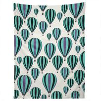 HOT AIR BALLOON RIDE tapestry 75x100 juoda