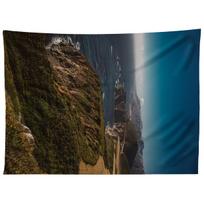 BIG SUR CALIFORNIA VIII tapestry 75x100 juoda