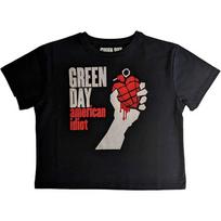 Green Day Ladies Crop Top: American Idiot (Small) M
