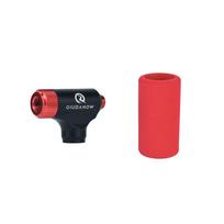 Portable CO2 Bike Pump Quick Fill Tire Inflator Fast Tire Pump for Road Mountain Bike Presta Schrader Valves Bike Accessories CO2-A8-RED