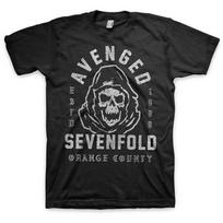 Avenged Sevenfold Men's So Grim Orange County A7X T-Shirt Black S