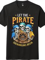 Pirate Skeleton Crew kids boys T-Shirt - Unisex  Let the Shenanigans Begin  kids boy kids boy tee 100