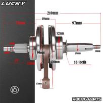 YX150 Engine Crankshaft For YinXiang 150 YX 150cc 1P56FMJ W150-5 Horizontal Engine Dirt Pit Bike Parts sidabras