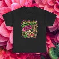 Southern Girl Are Sexy Tee | Retro Pinup Typography 3XL