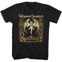 Hollywood Vampires Šikšnosparniai Ir Skeletai Juodi Muzikiniai Marškinėliai 140