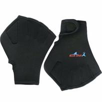 Snorkeling Water Sports Fingerless Paddles Swimming Gloves Hand Webbed Diving Gloves Dive Equipment juoda
