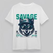Women's Oversize T-Shirt Mens Womens Tees Top Wolf Streetwear Tee KITT Cap Green Text 100% Cotton Tee XL