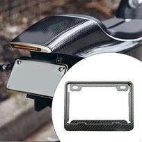 Motociklo numerio ženklo laikiklis, aliuminio lydinio rėmas Carbon Pattern