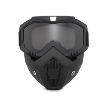 Dustproof Motocross Glasses Adjustable Motorcycle Goggles Breathable Full Face Protective Motorbike Dirt Bike Off-road Mask pilka