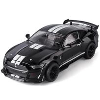Large 1/18 Scale Ford Mustang GT500 Miniatures Alloy Diecast Metal Vehicle Model Collectibles Sound Light Toys Car Gifts for Kids Boys juoda
